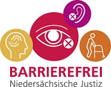 Logo Barrierefreiheit Niedersächsische Justiz (zum Artikel Barrierefreiheit)